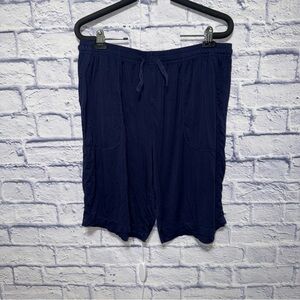 David archy Bamboo Comfy Sleep Shorts navy blue size XL